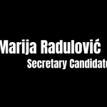 Interview with Secretary Candidate: Marija Radulović